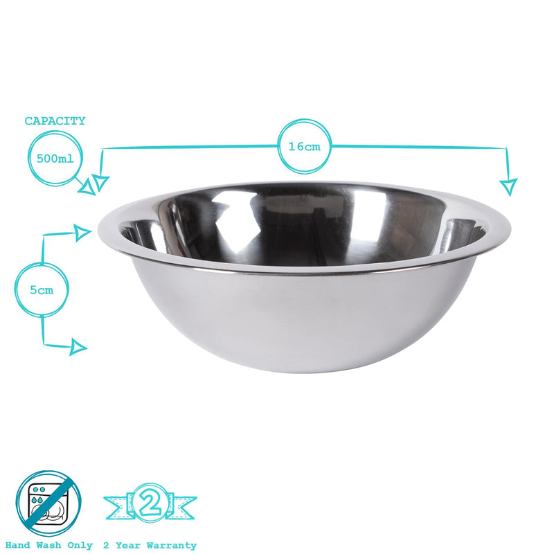 500ml Stainless Steel Mixing Bowl - By Argon Tableware