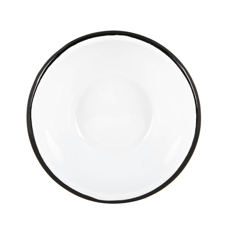 16cm White Enamel Bowls - Pack of Six - By Argon Tableware