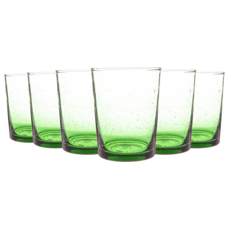 215ml Meknes Recycled Tumbler Glasses - Pack of Six - By Nicola Spring