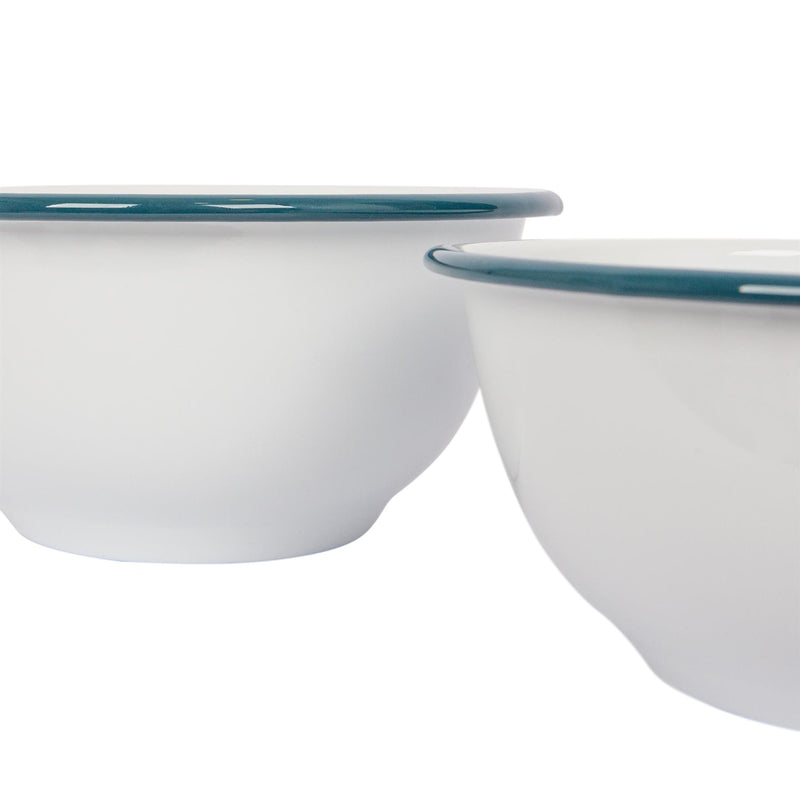 White Enamel Mixing Bowl Set - By Argon Tableware