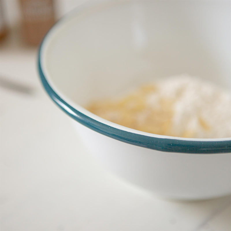 White Enamel Mixing Bowl Set - By Argon Tableware