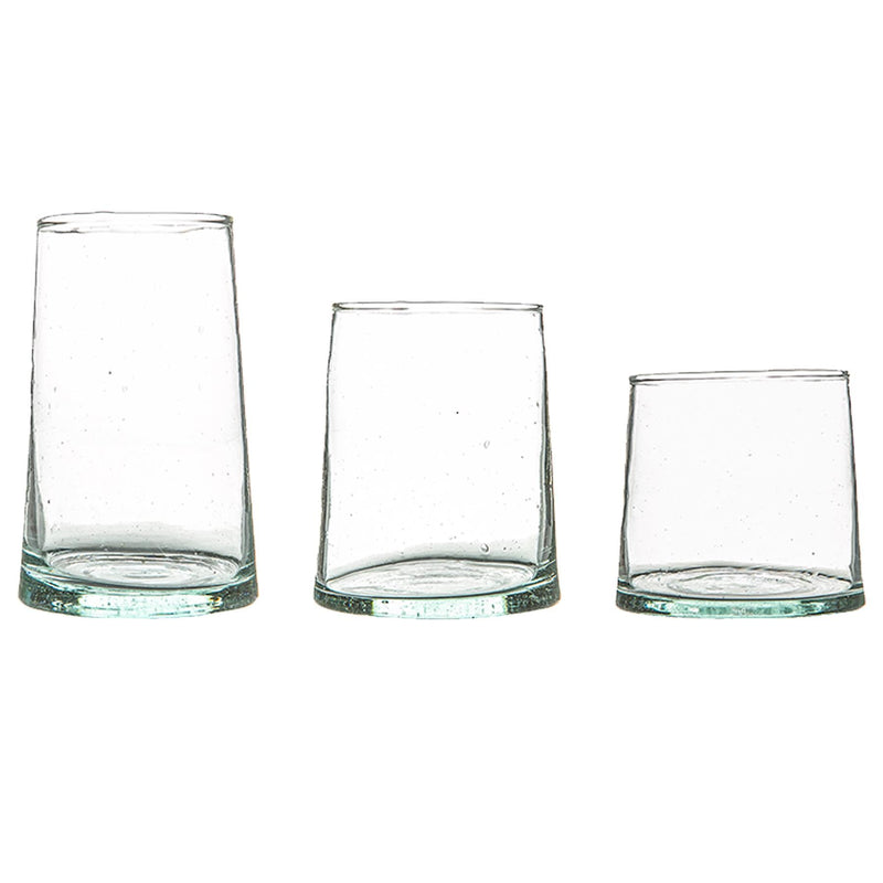 18pc Merzouga Recycled Tumbler & Highball Glasses Set - By Nicola Spring