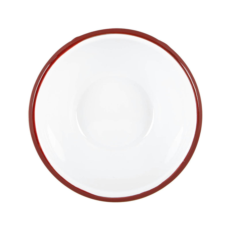 16cm White Enamel Bowls - Pack of Six - By Argon Tableware