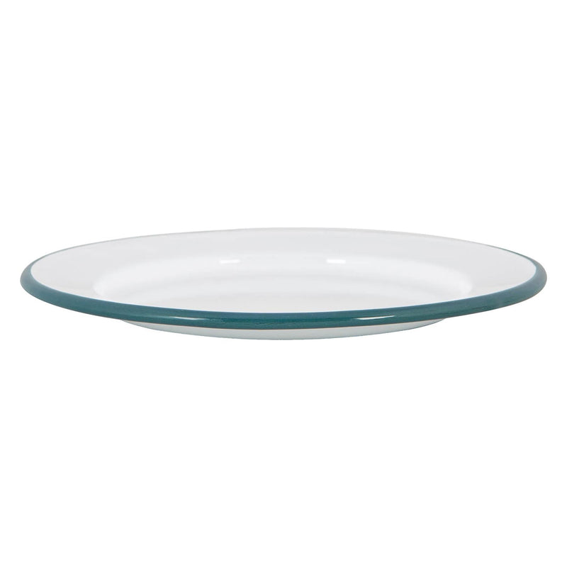 20cm White Enamel Side Plates - Pack of Six - By Argon Tableware