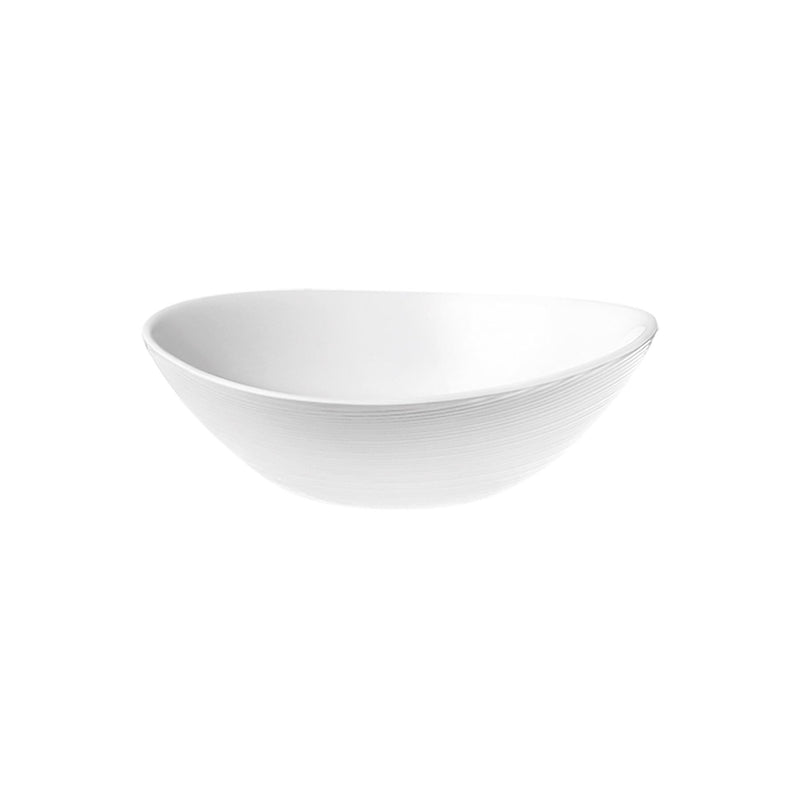 White 15cm Prometeo Oval Glass Cereal Bowls - Pack of 6 - By Bormioli Rocco