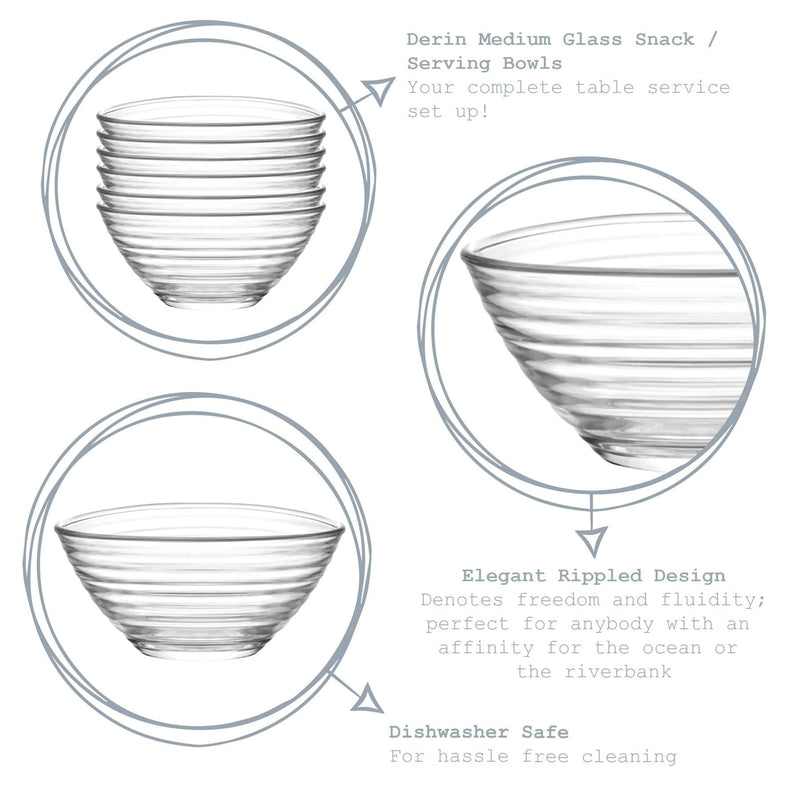 11cm Derin Glass Serving Bowl - By LAV