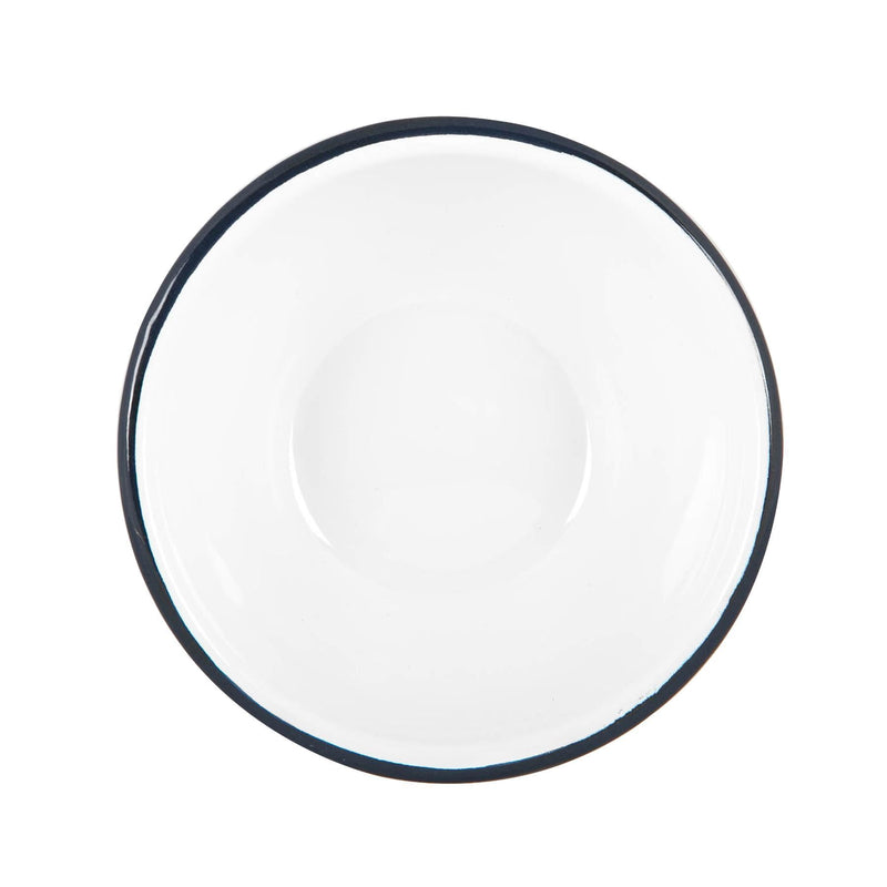 16cm White Enamel Bowls - Pack of Six - By Argon Tableware