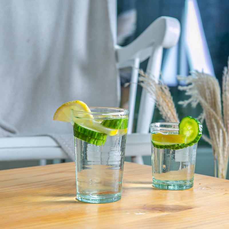 12pc Meknes Recycled Tumbler & Highball Glasses Set - By Nicola Spring