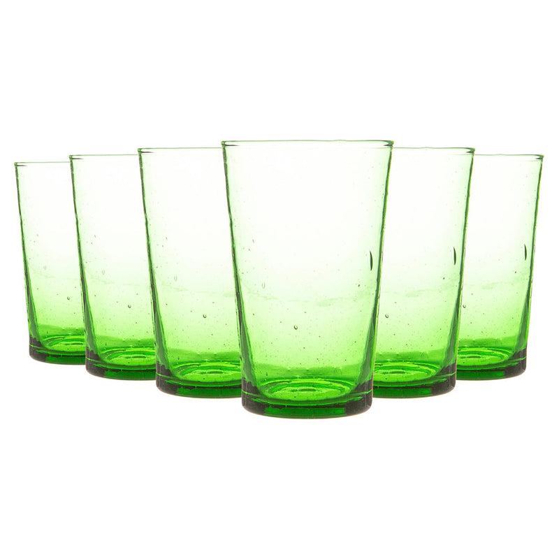 325ml Meknes Recycled Highball Glasses - Pack of Six - By Nicola Spring