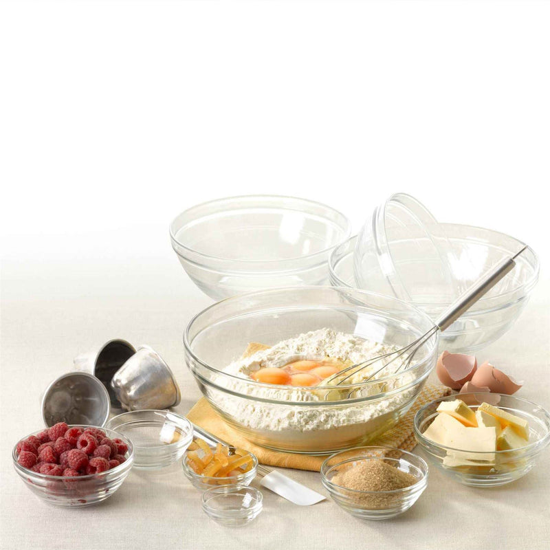 31cm Clear Lys Glass Nesting Mixing Bowl - By Duralex